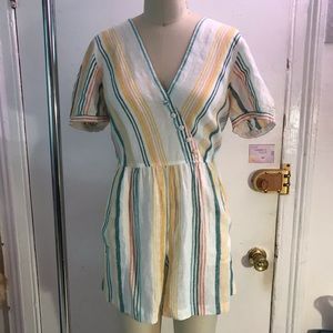 Madewell Rio Stripe Romper Jumpsuit Size 6